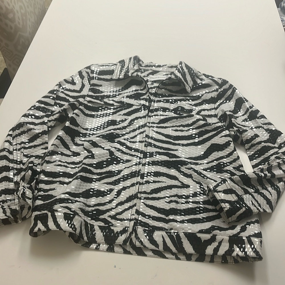 alfred dunner full zip light weight jacket